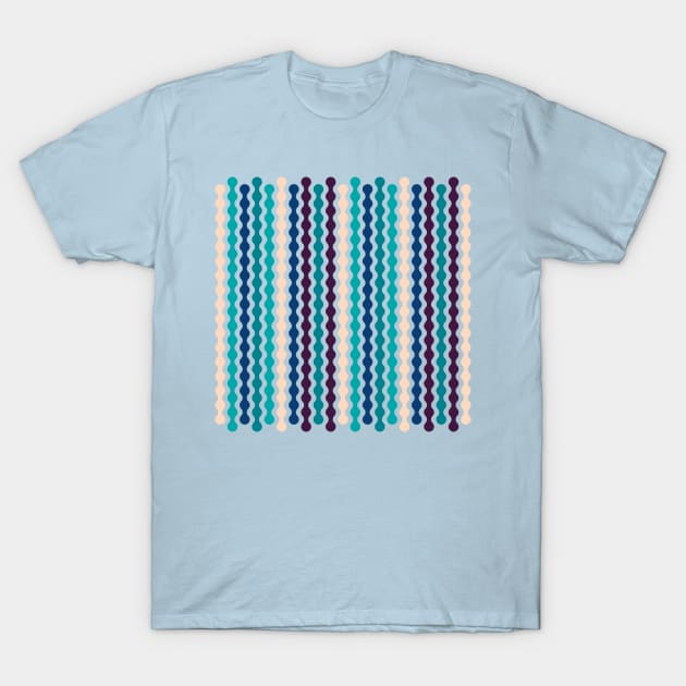 Blue, Mint, Green | Formas coloridas lineales | Linear colorful shapes | 線形のカラフルな形 | Formes colorées linéaires | Lineare bunte Formen | Forme colorate lineari T-Shirt by Zaztrozzi